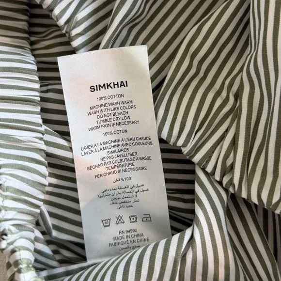 SIMKHAI Blythe Cropped Button Down Top Size XS - Picture 5 of 12